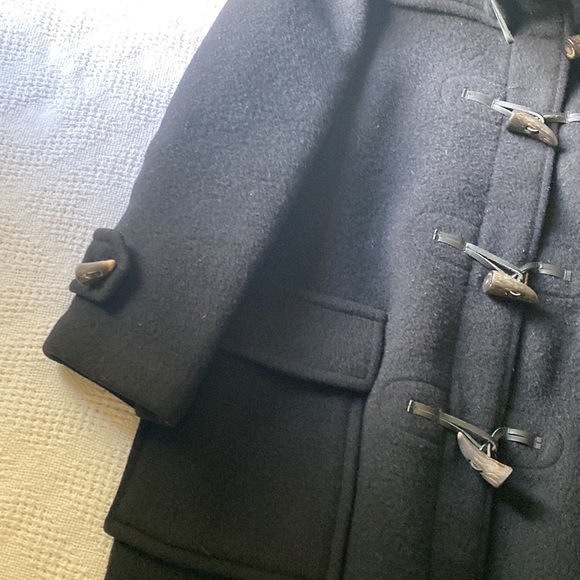 Vintage Burberry London Wool Duffle Coat with Hood Novacheck Lining - Picture 8 of 16